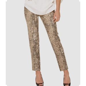 Vince Camuto Snake Print Ankle Pants - Brown